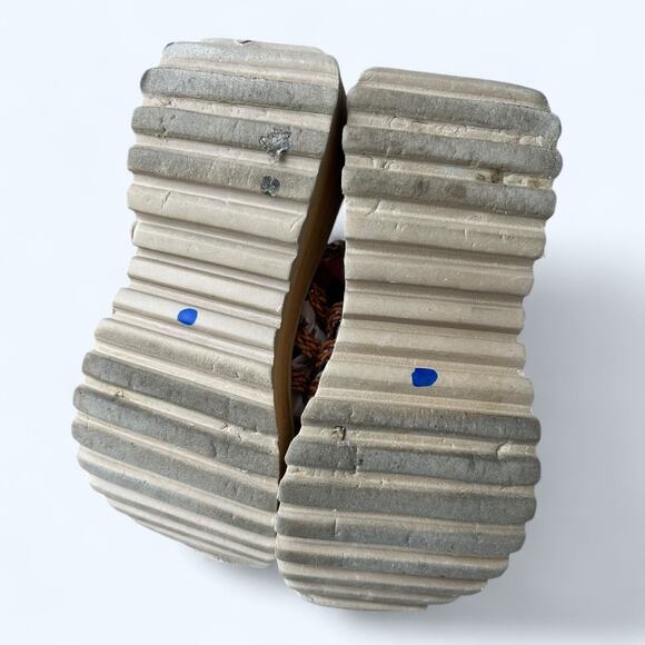 Vintage 90s Y2K SODA Braided Chunky Platform Wedge Sandals Womens Size 9 10 Boho - Picture 9 of 14